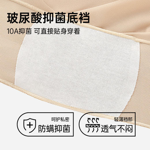 S1-专为大码量身定做，三合一粉底液隐形裤「3/4/5规格升级透气+玻尿酸抑菌底档」 安全裤+升级版安隐裤 商品图3