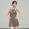 Ariseism 美式复古设计感格纹挂脖连衣裙女夏季新款修身裙子 商品缩略图1