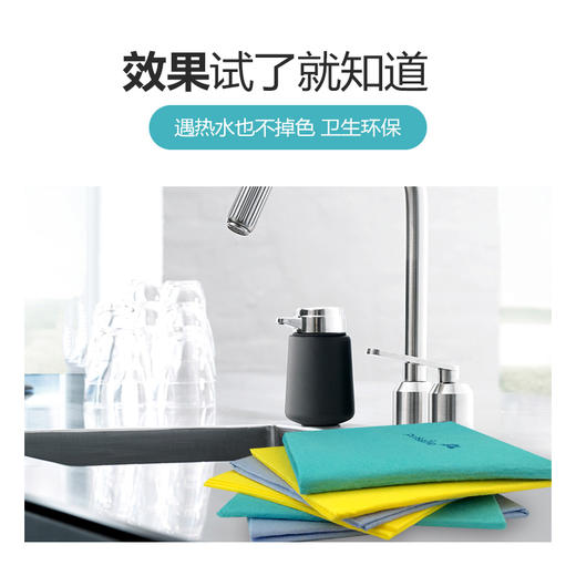 DLL【中欧班列】德国洗碗布 进口DM Profissimo 快速吸水干抹布厨房清洁布多用百洁布整包 6片 商品图2