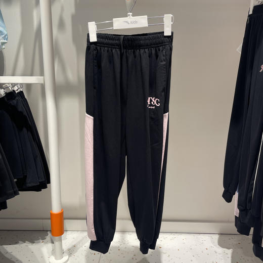 安踏儿童休闲裤25年夏女大童潮流系列宽松针织运动长裤362528715R 商品图0