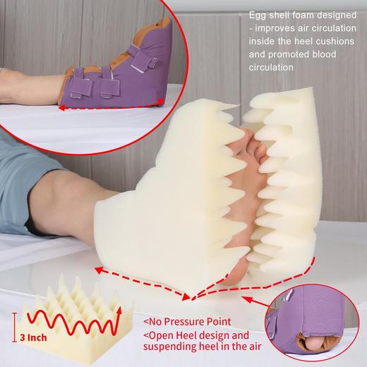 移护康卧床防压疮脚套脚踝保护套护脚踝固定器防足下垂褥疮垫护具（单只装） 商品图9