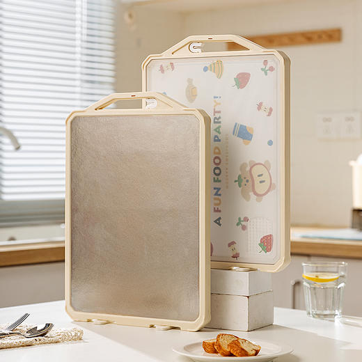 摩登主妇纯钛菜板抗菌防霉家用案板粘板厨房专用双面切菜水果砧板 商品图0