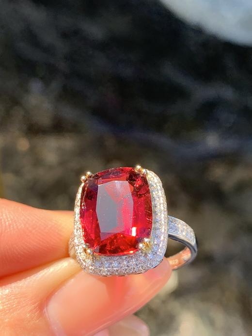 5.25ct刻面碧玺戒指 商品图4