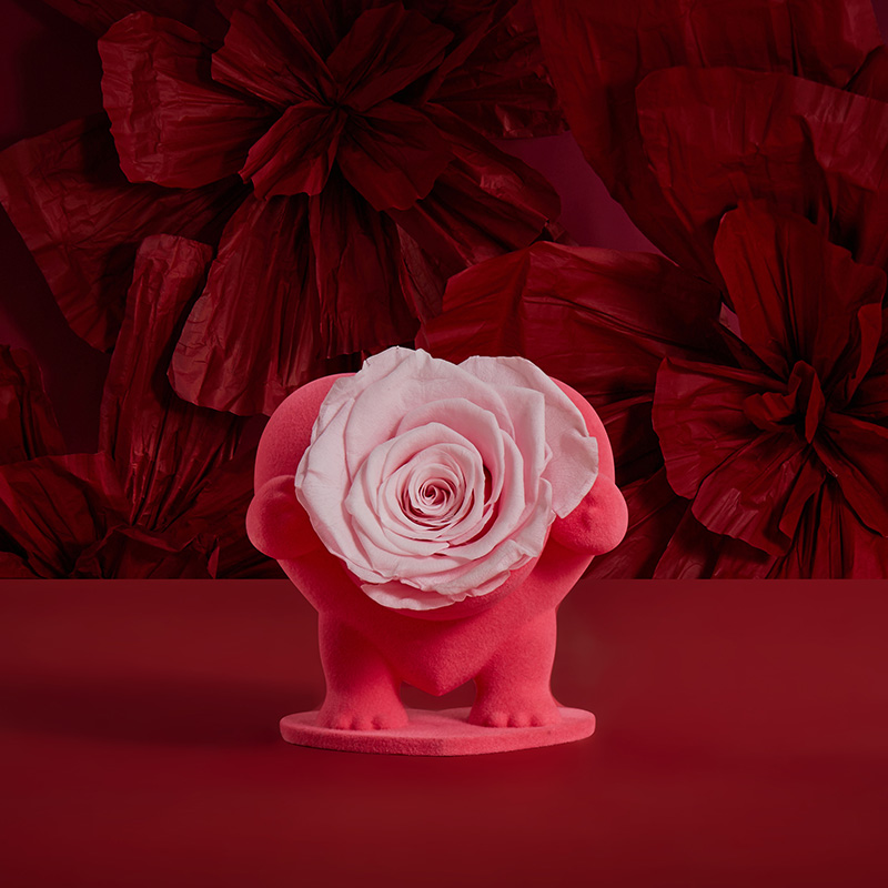 【心动礼物】ROSEONLY诺誓 永生玫瑰 心动系列 萌萌心 粉色 送朋友 情人节礼物