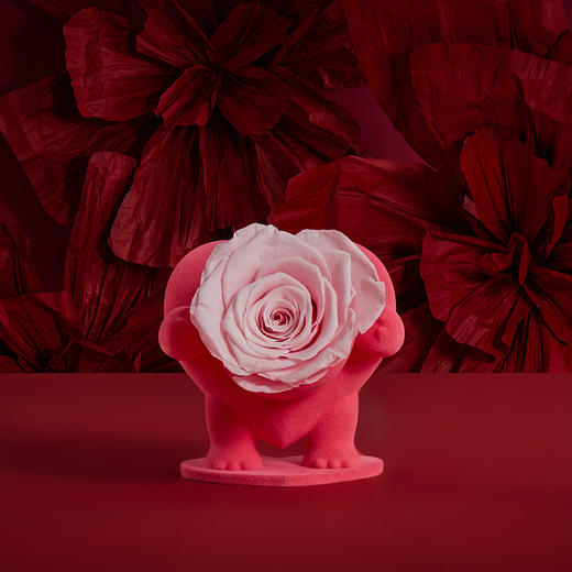 【心动礼物】ROSEONLY诺誓 永生玫瑰 心动系列 萌萌心 粉色 送朋友 情人节礼物 商品图0