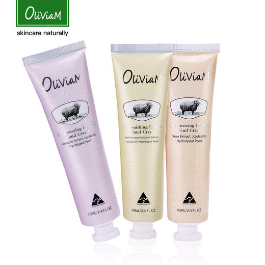 【中欧班列】澳洲护手霜套装 原装进口OLIVIAM/澳莉维亚玫瑰薰衣草蜡菊南澳老街风护手霜三件套 商品图11