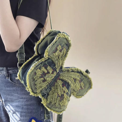 裁缝学苑AH52韩系ins牛仔单肩斜挎托特包纸样蝴蝶包双肩背包样板图纸 商品图1