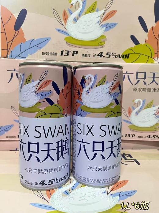 六只天鹅原浆精酿啤酒1L（1*6）  6975776651425 商品图0