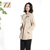 佐尔美气质时尚连帽松紧腰风衣外套女M43FZ28 商品缩略图2