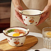摩登主妇赫拉兔面碗泡面碗家用陶瓷汤碗个人专用方便面碗可爱餐具 商品缩略图0