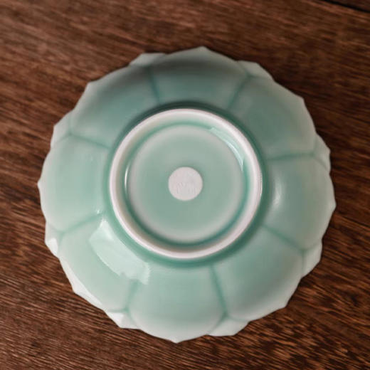 雷慧仙青瓷粉青莲瓣盘 商品图4