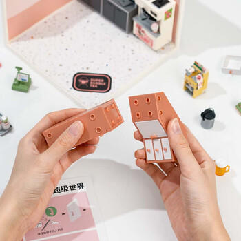 若来（Rolife）超级世界奶茶店diy手工小屋积木拼装玩具儿童生日礼物女孩 /玩具乐器 /积木拼插 /积木 商品图1