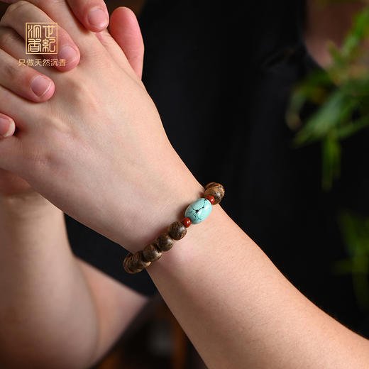 天然都蓬沉香桶珠 10.8mm*18颗 7.5克 SP9583-1 商品图0