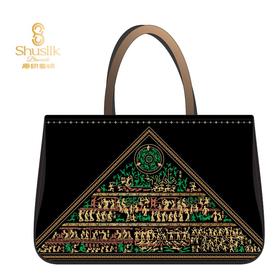 A款蜀锦小羊皮公文包