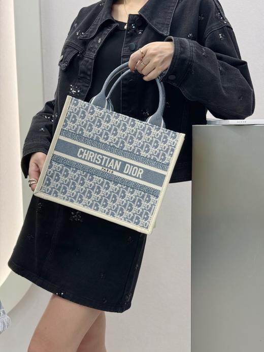 迪奥 Book Tote酒椰草配皮托特小号（LZ*MM） 商品图5