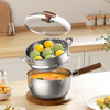 【100积分+129元】康巴赫 316L三层钢雪平锅 18cm（带蒸屉）加厚三层钢 商品缩略图0