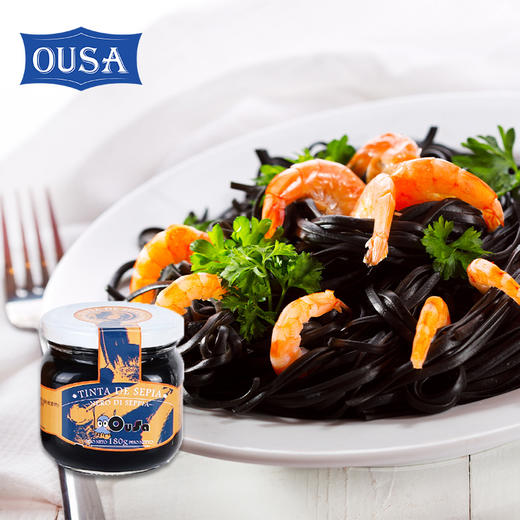 【中欧班列精选】西班牙欧萨墨鱼汁 原装进口意大利面酱食用意粉酱寿司墨鱼汁 180g/瓶 商品图12