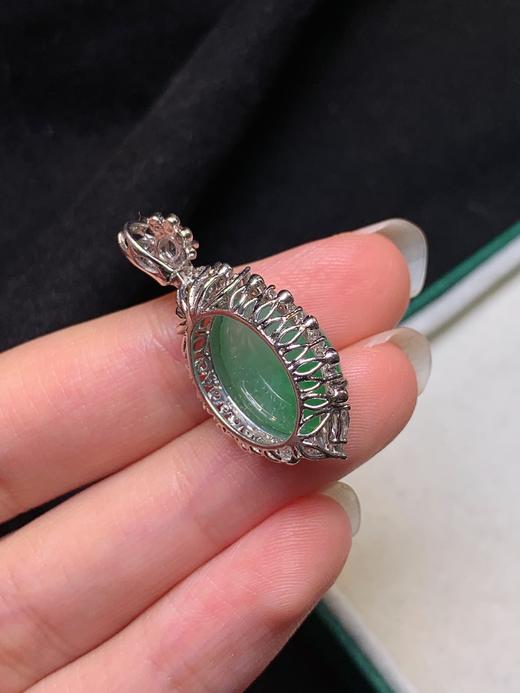 蛋面翡翠吊坠 商品图5