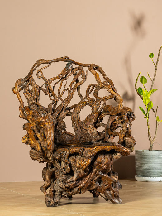 清	天然木根结椅 商品图1