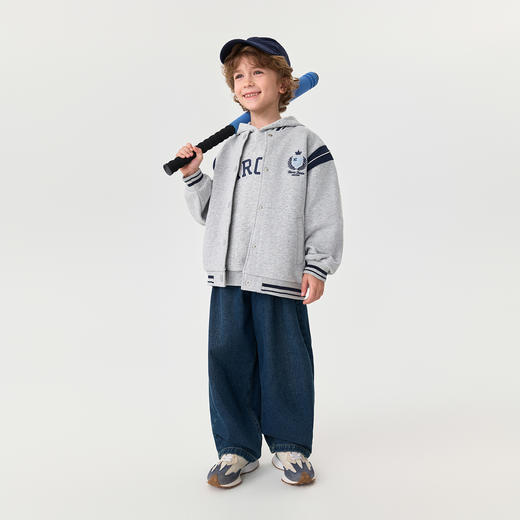 马克珍妮男童时尚有型直筒牛仔裤2025年秋装新款551285 商品图2