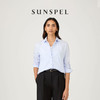 SUNSPEL女士经典款棉斜纹布长袖衬衫 商品缩略图3