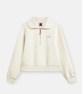 【XL断码】李宁日进斗金系列女子宽松套头卫衣AWDU048【库存有限，如无货将做退款，介意慎拍！】 商品图0