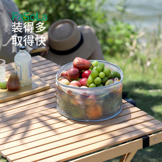 FaSoLa可折叠水盆旅行户外出差洗脸盆洗漱洗衣盆大号便携折叠水盆 商品图2