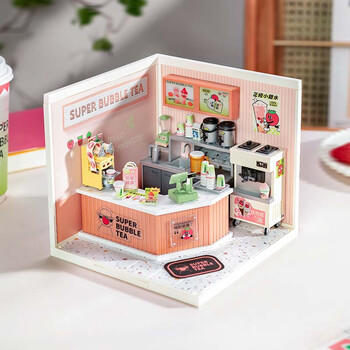 若来（Rolife）超级世界奶茶店diy手工小屋积木拼装玩具儿童生日礼物女孩 /玩具乐器 /积木拼插 /积木 商品图2