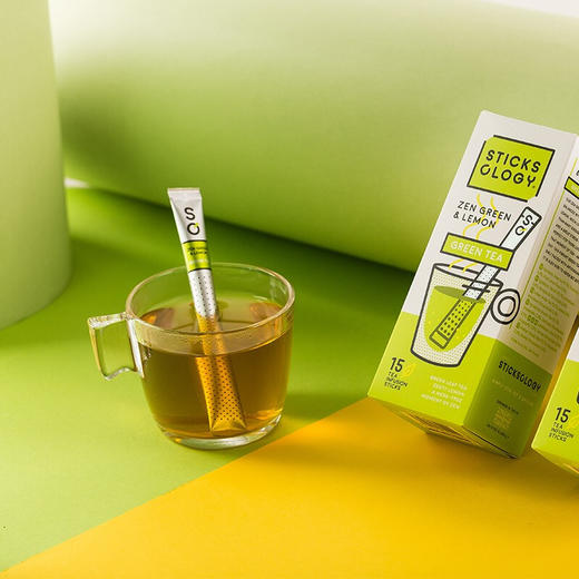 【中欧班列精选2盒】比利时绿茶茶棒 原装进口欧乐集柠檬味绿茶茶棒 37.5g/盒 商品图3