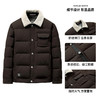 【含鸭绒】圣得西男士保暖工装羽绒服2025冬新款羊毛混纺翻领外套 商品缩略图4