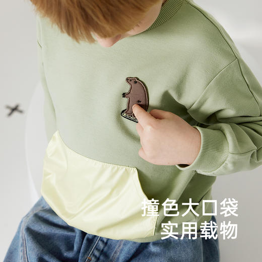 【商场同款】英氏童装男童卫衣长袖秋季百搭休闲卫衣新款 商品图4