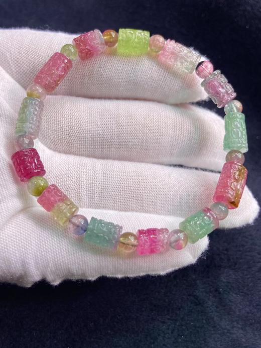 6-10mm单圈回纹碧玺手串 商品图0