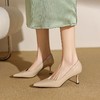 【预售5天】裸色高跟鞋女细跟春秋新款漆皮尖头单鞋配裙子职业工作鞋单鞋ZF&25001 商品缩略图0