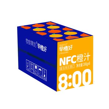 零度·果坊100%纯果汁NFC橙汁280g*8瓶整箱鲜果压榨含VC饮料品聚餐出游小瓶 /水饮冲调 /饮料 /果蔬汁/饮料 商品图7