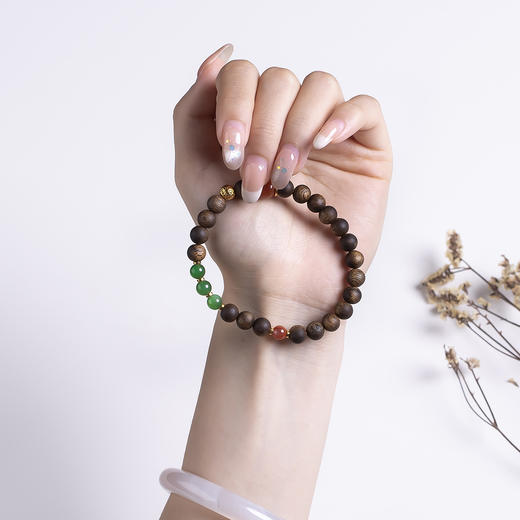 xy0533沉香+南红碧玉手串 商品图8