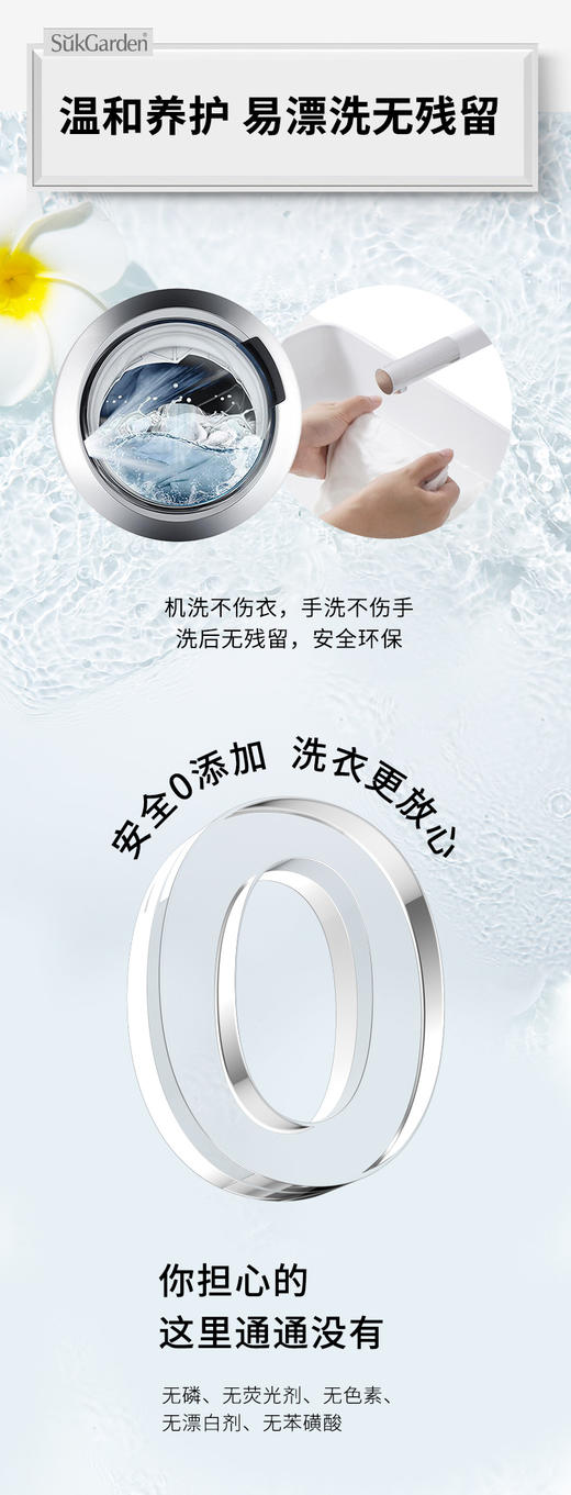 【XYY】SukGarden蔬果园蓝风铃香水柔软洗衣液（袋装）SGY0156   500g 商品图7