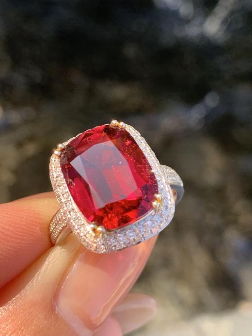 5.25ct刻面碧玺戒指 商品图3