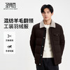 【含鸭绒】圣得西男士保暖工装羽绒服2025冬新款羊毛混纺翻领外套 商品缩略图0