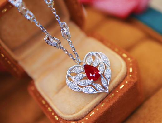 0.5ct刻面红宝石项链 商品图3