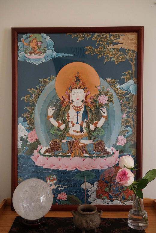 唐卡｜四臂观音 商品图4