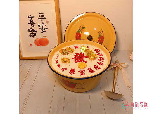 搪瓷盆创意生日蛋糕 商品图0