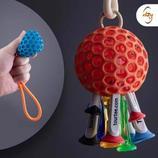 新款3D打印高尔夫球解压球插T球高尔夫球配件球Tee收纳彩色解压球 商品图3