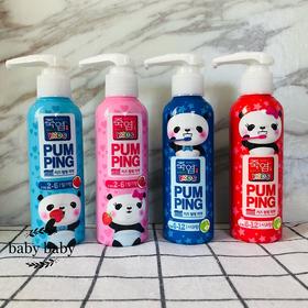 【中欧班列】韩国进口XDR 儿童按压牙膏 草莓味 儿童按压牙膏 苹果味 160g