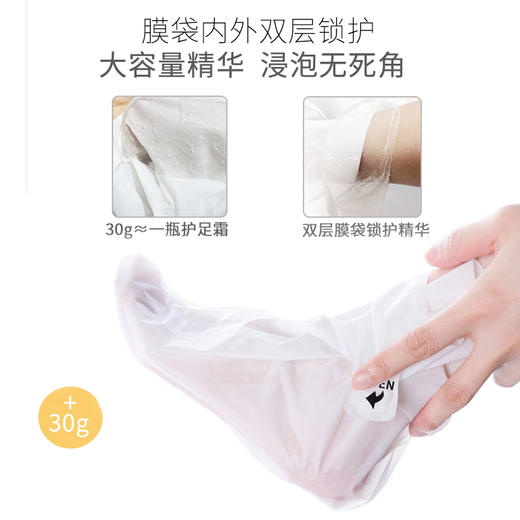 【中欧班列】美颜美雪绒花补水去角质足膜 30g*3双/盒 商品图11