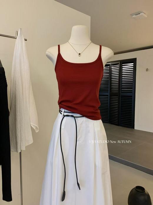 【GZ】无忧购蝙蝠袖天丝防晒开衫+纯色吊带背心+宽松慵懒松弛感休闲裤套装(配腰绳) 8206（截单后3-5天发货) 商品图13