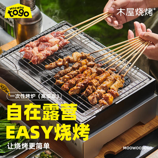 一次性烤炉（高级版），适用于2-4人使用，烤炉烤网木炭全套配齐 商品图2