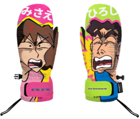 2526Gee snowboard手套 蜡笔小新 美伢广志