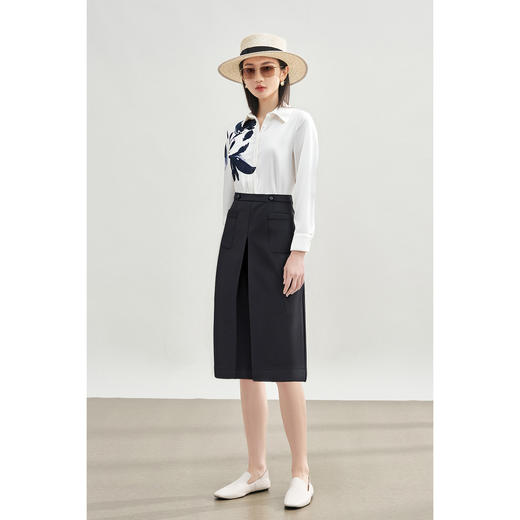 米思阳2025新款遮胯显瘦A字半身裙1653 商品图5