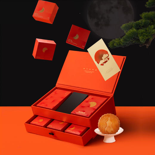 2025大董  董之月·臻亨集  大董酥不腻烤鸭果香月饼 礼盒 920g 米其林餐厅 董到家 商品图0