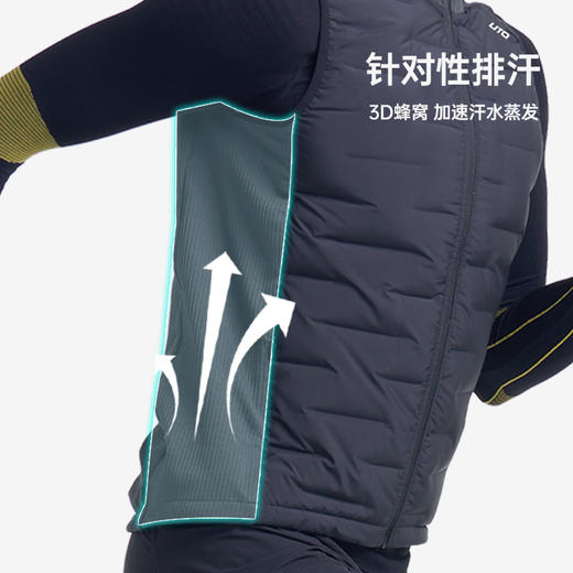 UTO/悠途向峰全域羽绒马甲秋冬户外运动女男款保暖防风轻薄马甲 商品图3